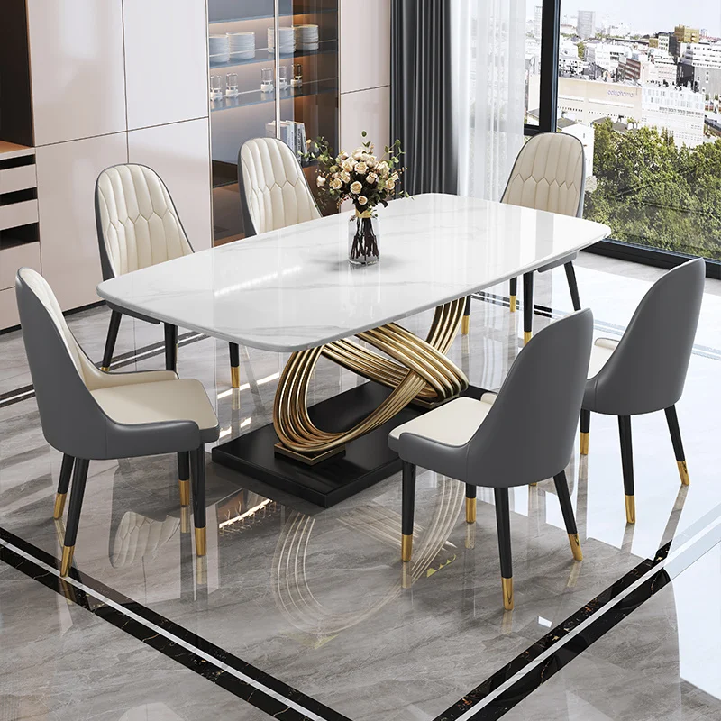 

Luxury Slate Dining Tables Design Coffee Living Room Modern Dining Tables Kitchen Nordic Tavolo Pranzo Home Furniture SR50DT