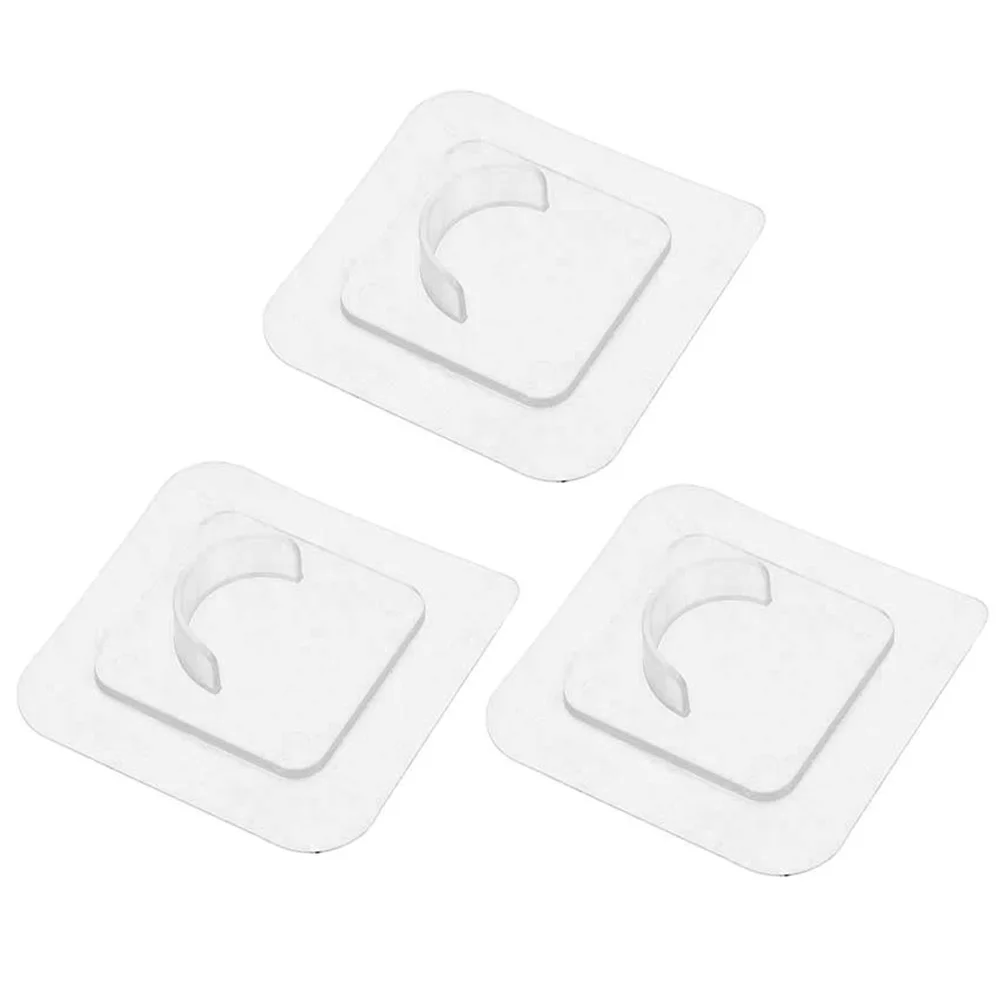 

3 Pcs Curtain Pole Holder Bathroom Tension Retainer Window Shades Home Shower Rod Mount Retainers Bracket Adhesive Holders