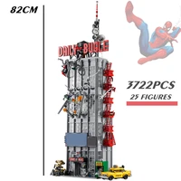 disney spiderman daily bugle no way home peter parker 76178 marvels avengers tower venom building blocks bricks kid toy gift