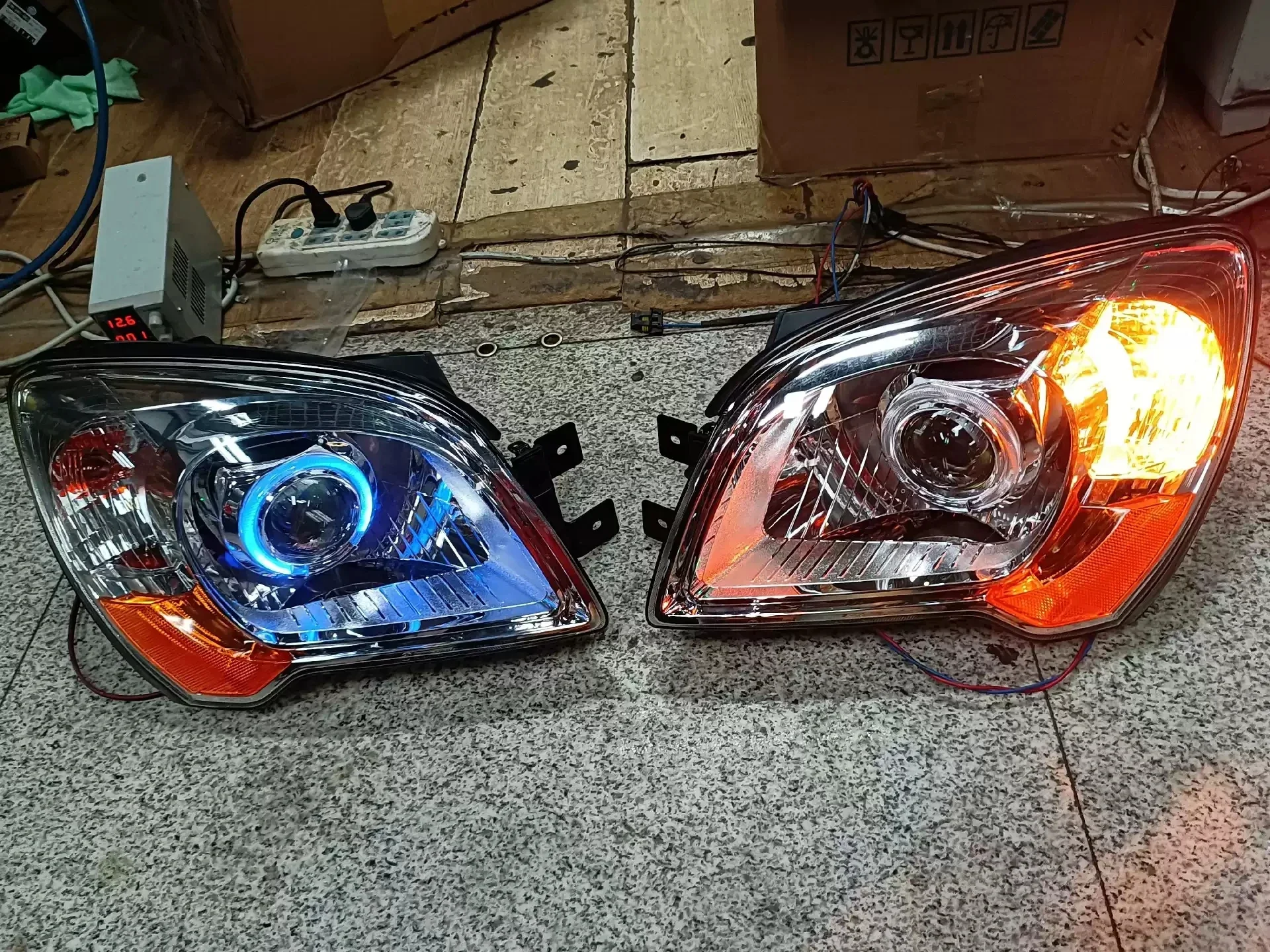 

Автомобильная фара в сборе для Kia Sportage 2007-13, светодиодные дневные ходовые огни