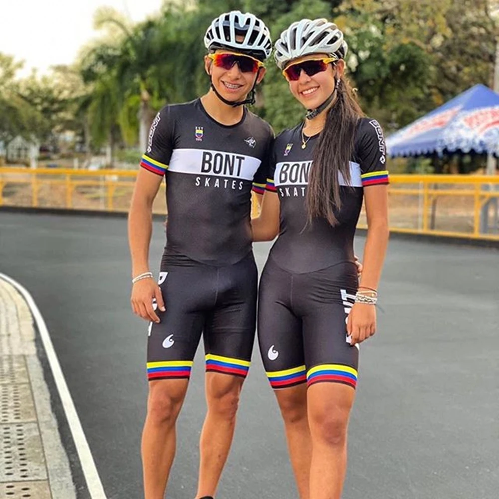 Team Skating Skinsuit Racing Suit Bont Inline Speed Triathlon Fast Skate Clothing Ropa Patinaje Velocidad Roller Skate Jumpsuit