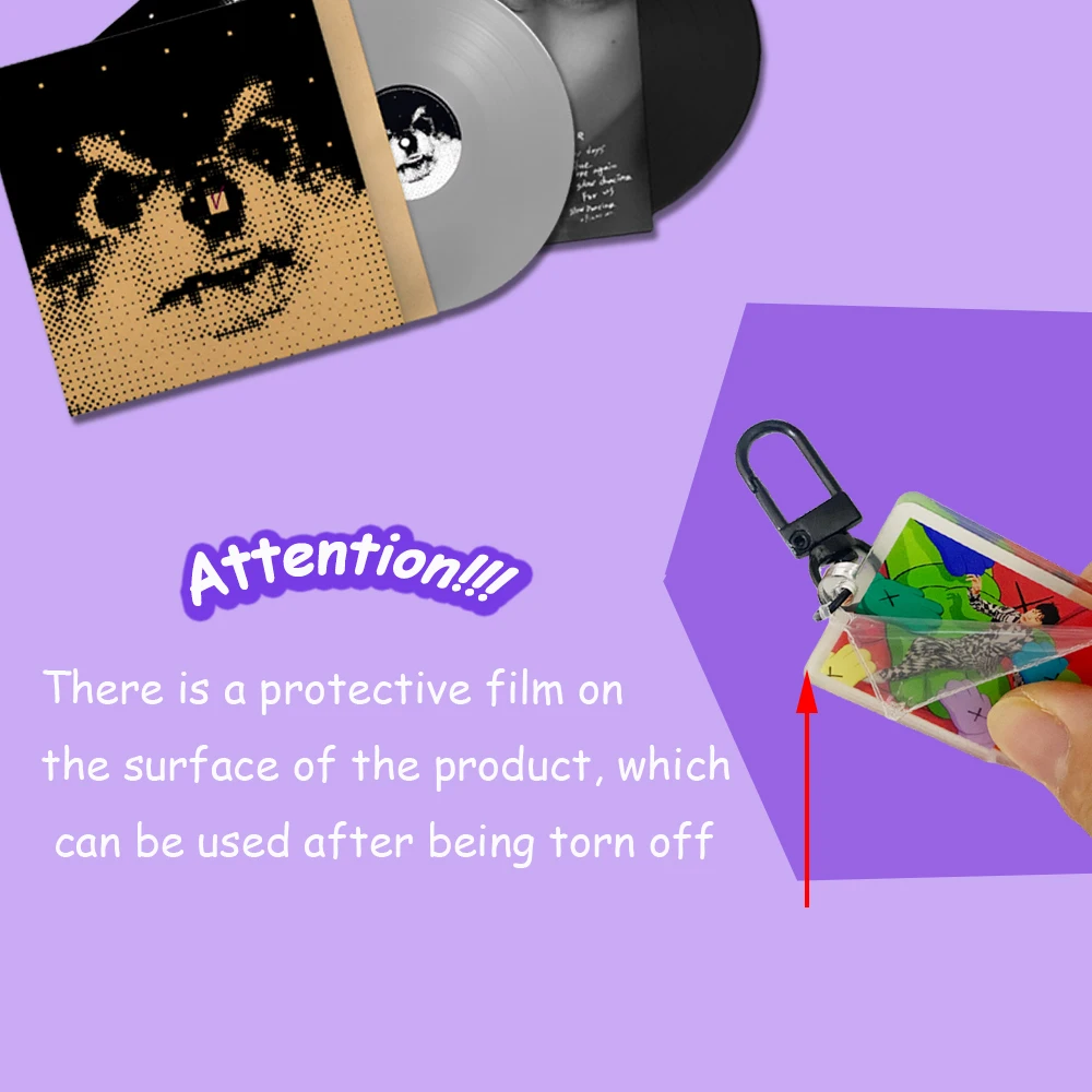 Акриловый мини-брелок с виниловой пластиной Kpop альбом GOLDEN MUSE LAYOVER FACES INGIDO брелок