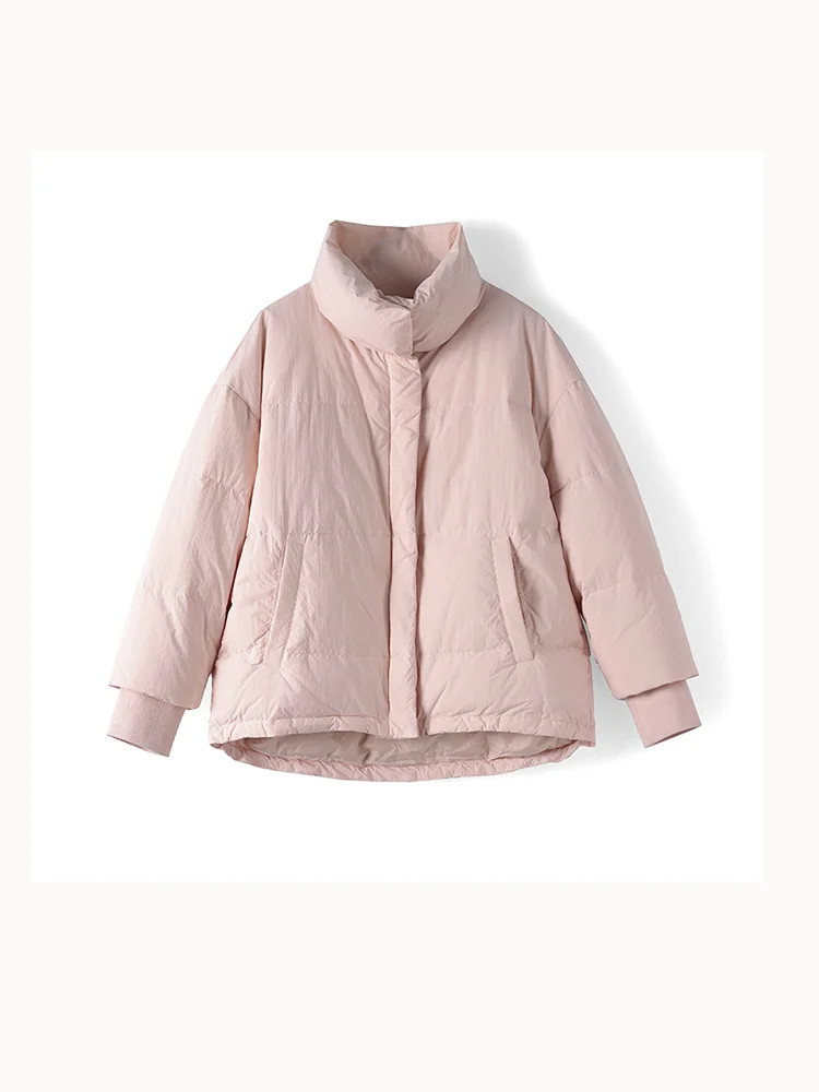 [Весь магазин на 2 предмета] Бархатный пуховик с воротником-стойкой серии D 90 Huaxi 2024