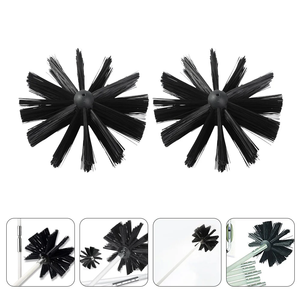 

2 Pcs Tools Brush Chimney Cleaning Flue Kit Woodstove Plastic Sweeper