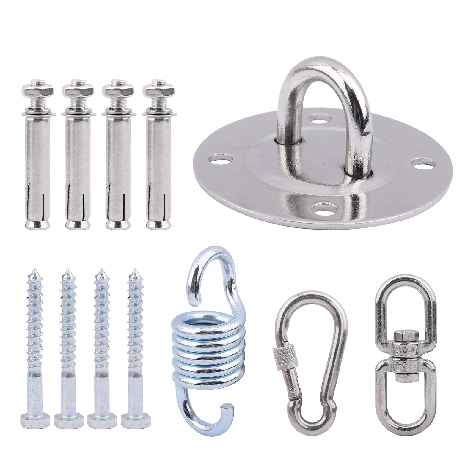 

Расширительные болты из нержавеющей стали, подвесной комплект, бесшумная Йога, сверхпрочная игровая площадка с карабином, гамак, кресло для бетона