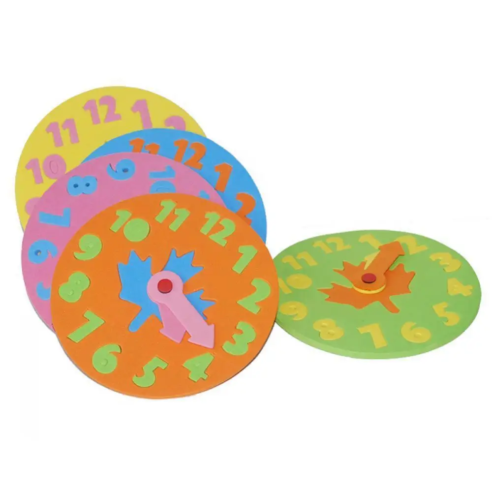 

Early Learning Developmental Educational Toy EVA Foam Clock Jigsaw Kids Puzzle Gift Kids Development of intellectual toy