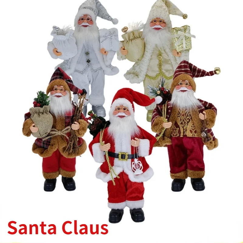 

PP cotton filling Santa Claus christmas ornaments 45cm height christmas gift red home decoration christmas accessories for room