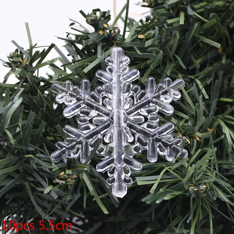 Рождественские украшения WNYZQ, снежинки из акрила, прозрачные