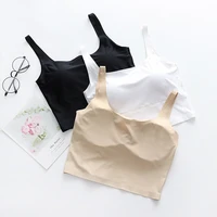 fashion ice silk bras for women beauty back seamless bralette tops ladies push up bra lingerie crop tops womens underwear