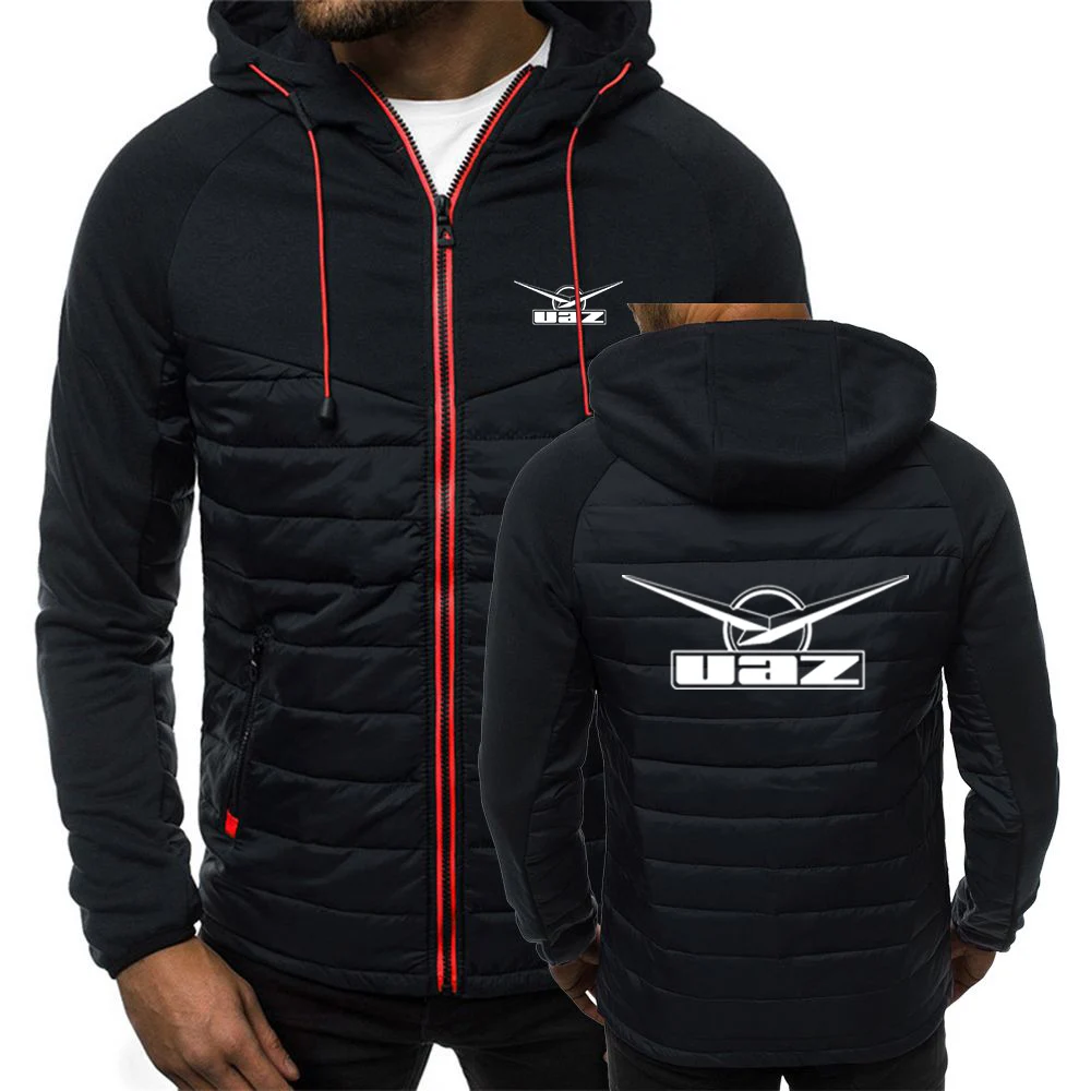 

Soviet Union Car Cccp Ussr UAZ Men Winter Hoodie Jacket Cotton Waterproof Outwear Casual Warm Overcoat Windbreaker Clothing