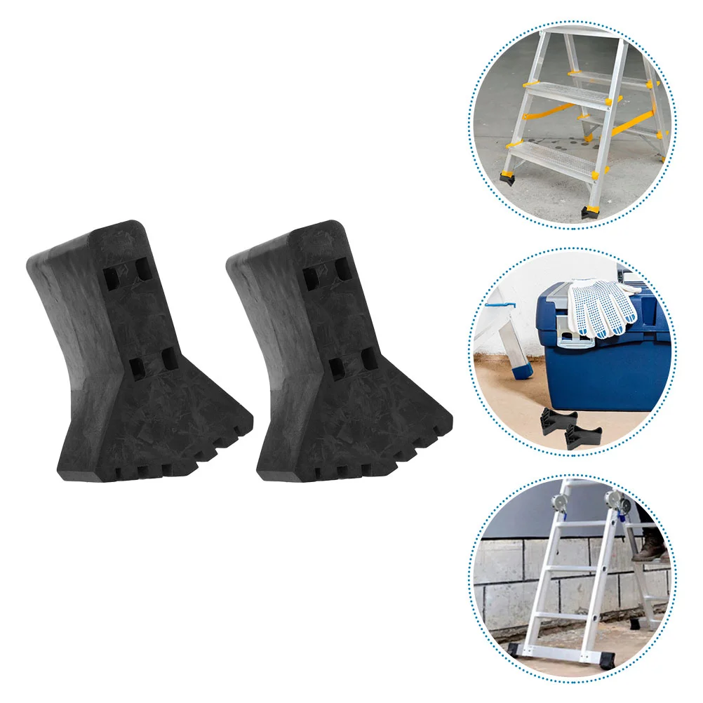 

2 Pcs Ladder Shoe Kit Stepladder Feet Caps Protector Furniture Leg Protectors Foot Covers Pads Chair Accessories Rubber