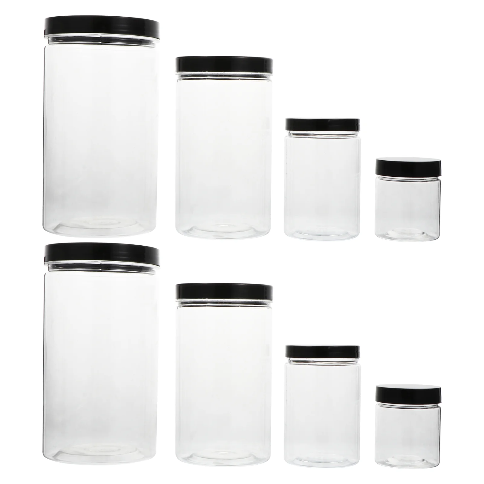 

8pcs Safe Helpful Durable Sealed Cans Food Jars Honey Sugar Storage Cans for Home