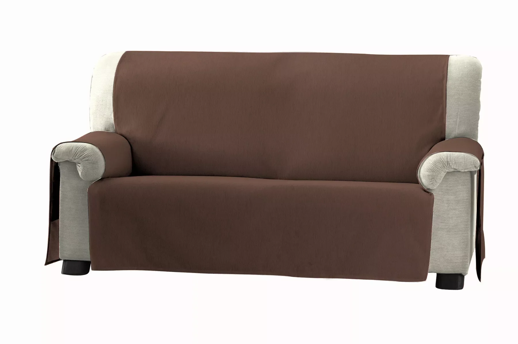 

Практичный чехол для дивана Zoco | Коричневый цвет, квадраты-4 квадрата