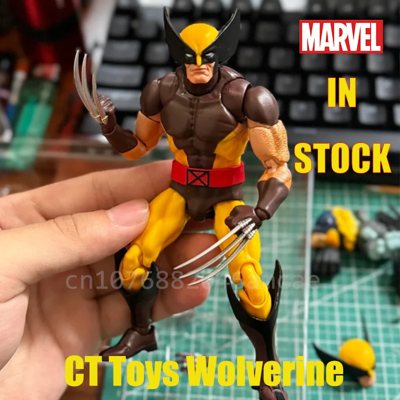 В наличии CT Toys Росомаха Фигурка Коричневый Комикс Mafex 138 X-Men Shf Аниме Модель Статуя
