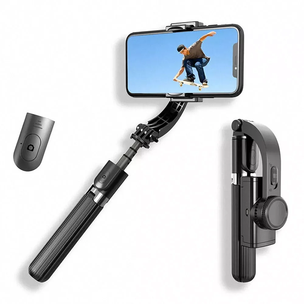 

Phone Wireless Bluetooth Selfie Stick Tripod Anti-shake Handheld Balance Stabilizer