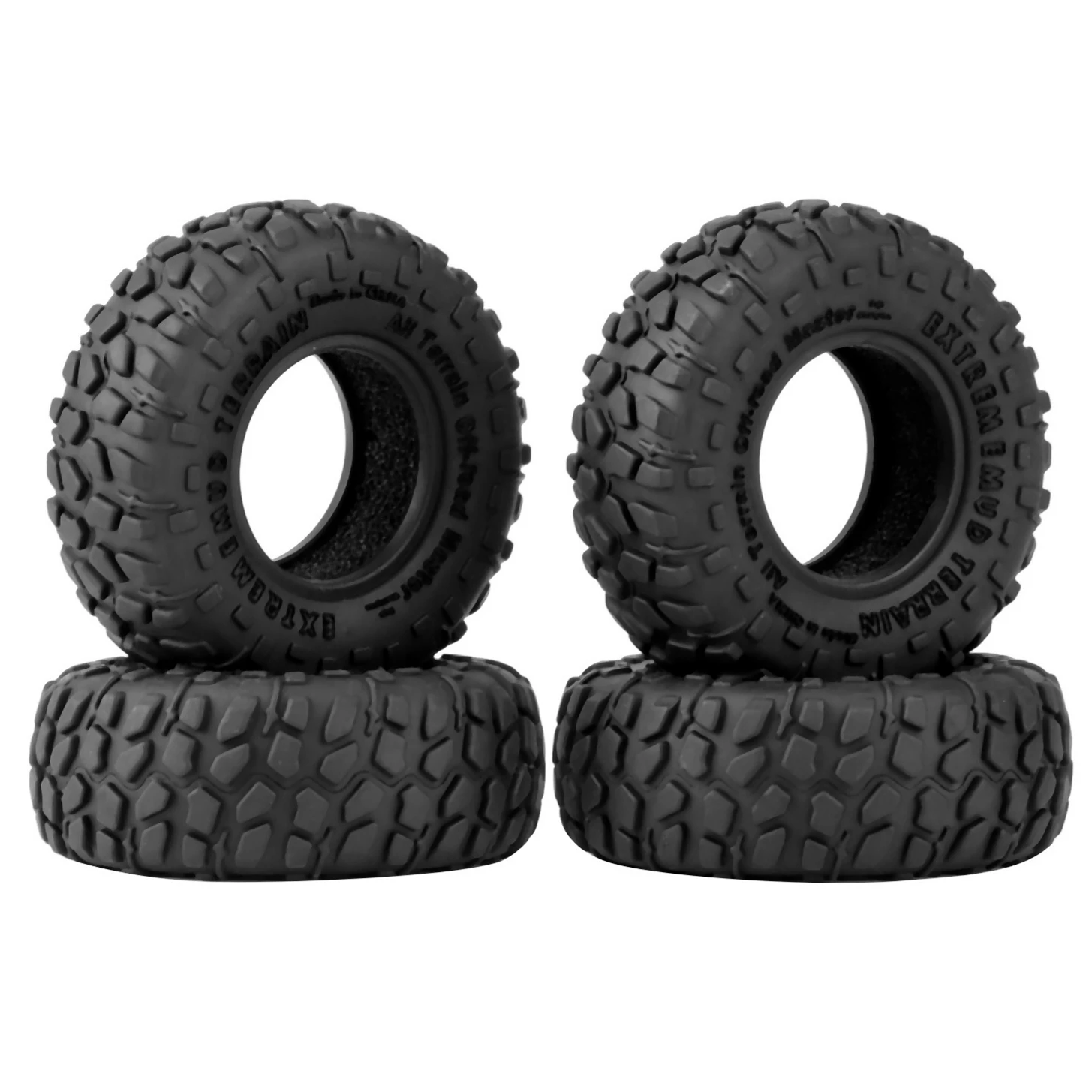 

4pcs 56mm 1.0" Soft Rubber Wheel Tire for 1/24 RC Crawler Car Axial SCX24 Bronco Gladiator AX24 FMS FCX24 Enduro24 Traxxas TRX4M