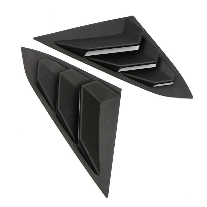 

for Honda Civic 2016-2019 Matt Black Rear Window Louvers Shutters Cover Trim