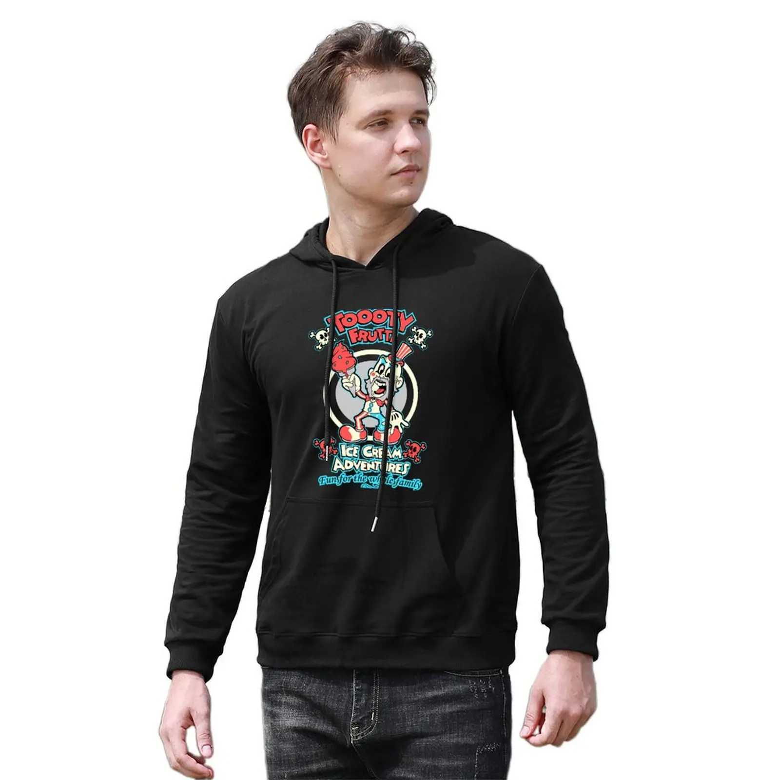Пуловер Toooty Frutti с капюшоном осенняя рубашка толстовки рисунком