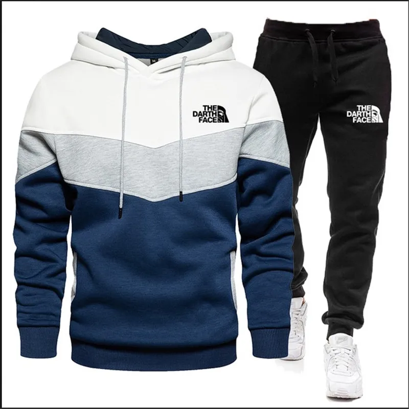 2023 Hot Sale Mens New Tracksuit Hoodies and Black Sweatpants High Quality Male Dialy Casual Sports Jogging Set Autumn Outfits