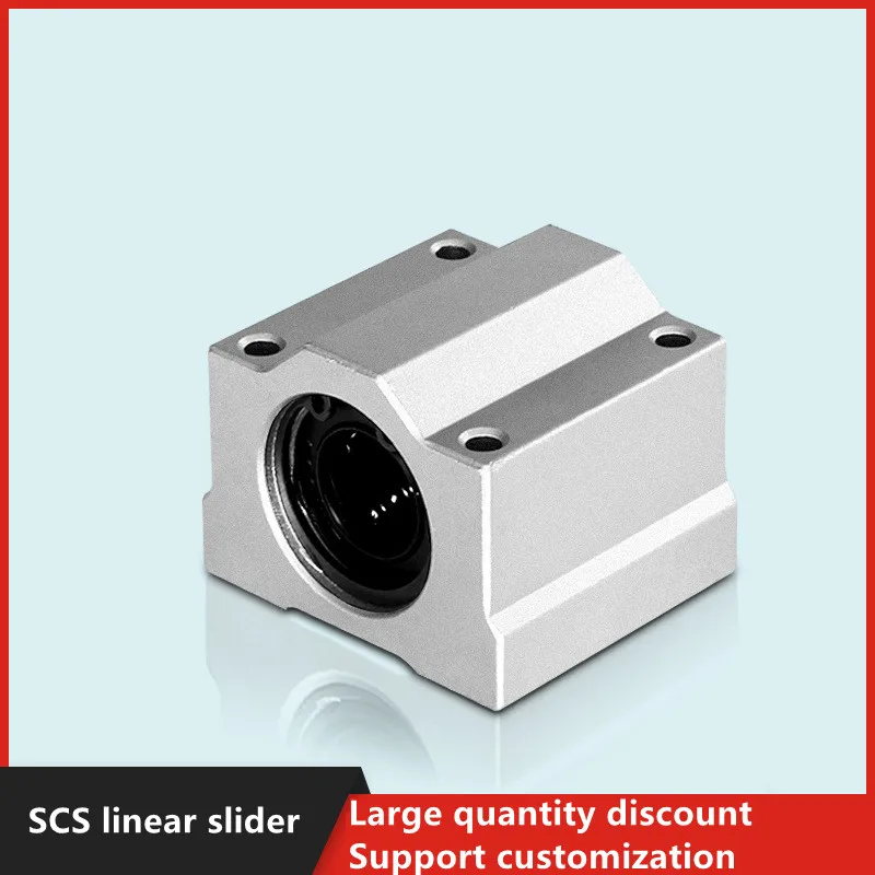 

Linear Bearing Box Type Aluminum Slider Optical Axis Guide Rail SC6UU SC8UU SC12UU SC16UU SC20UUAluminum Alloy Linear Motion