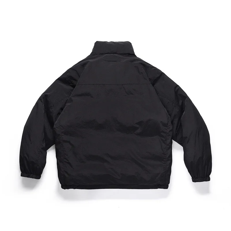 Men's Japanese High Street Winter Thickened Warm Cotton Coat Double-Sided Wear Stitching Loose Couple Jacket Korean Style