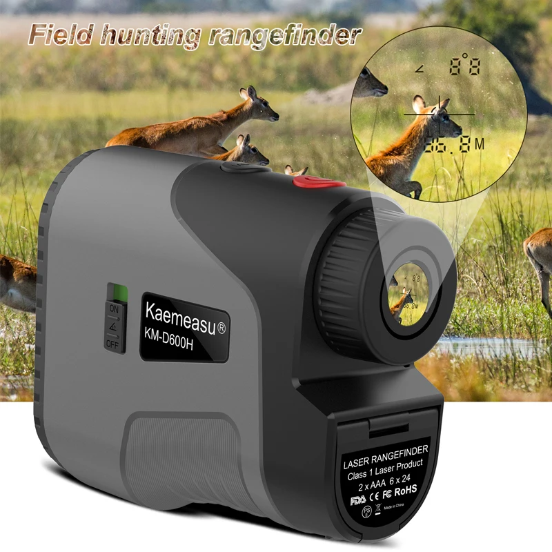 

New Golf Laser Rangefinder 1000M 800M 600M 450M telescope with Flag-Lock slope pin Laser Distance meter for Hunting 6X Monocula