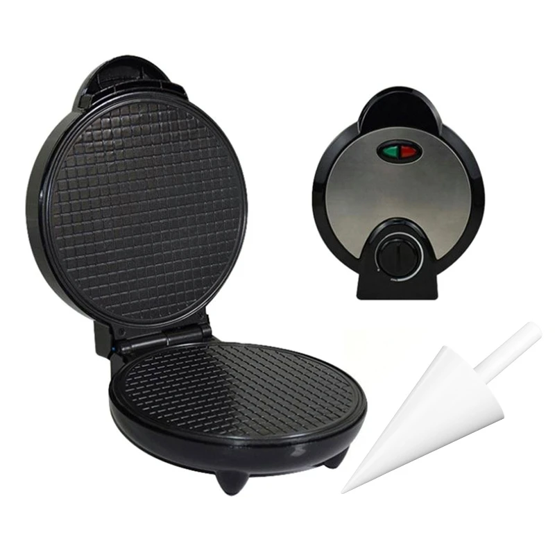 Круглая антипригарная электрическая вафельница с сиропом машина для