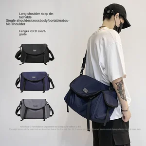 Street trend one-shoulder messenger bag outdoor multi-function backpack Korean version men's and women's travel bag