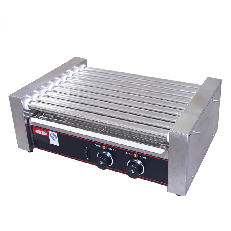 

hot dog 9 rollers sausage baking tools hotdog grill snack machine
