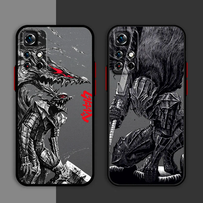 Светящаяся задняя крышка для Redmi Note аниме-дизайн матовый антибликовый