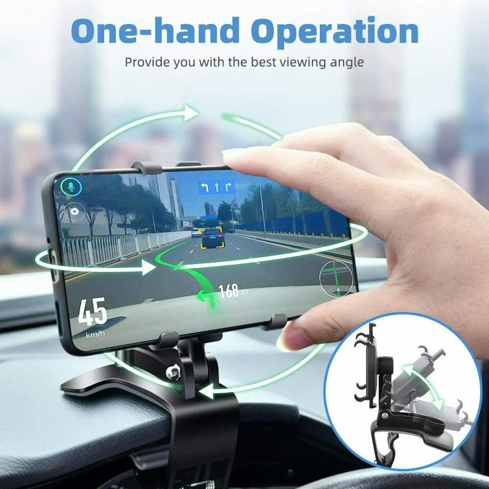 

Multifunctional 360° Car Phone Holder Sun Visor Mirror Dashboard Gps Smartphone Mount Stand Universal Mobile Phone Accessories