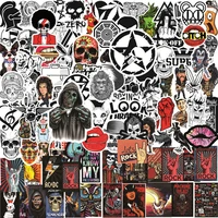 103050100pcs rock band graffiti stickers for guitar skateboard laptop motorcycle diy music punk cool decal stickers decals