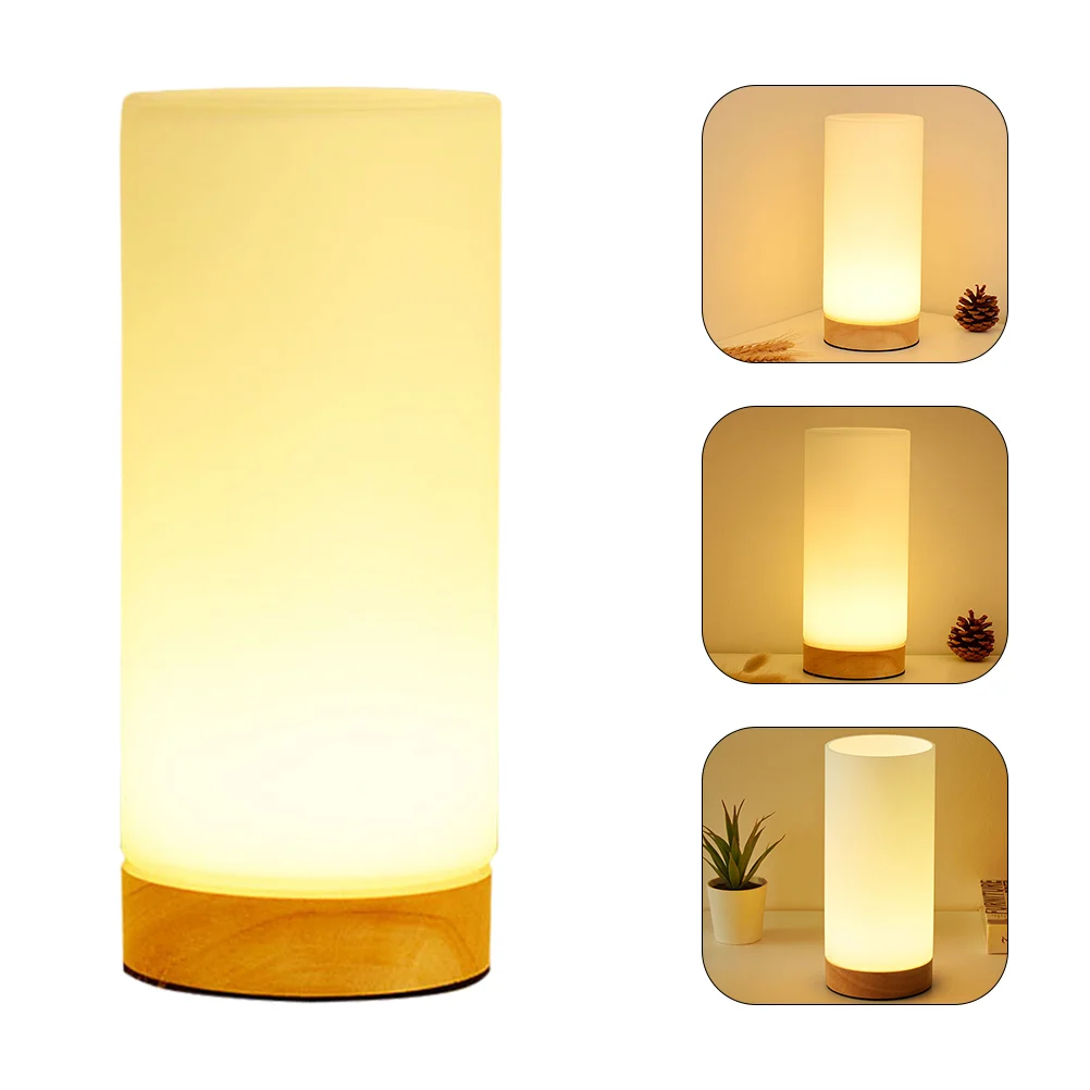 

1 Set Practical Night Light Bedroom Glass Table Lamp Unique Nordic Atmosphere Light
