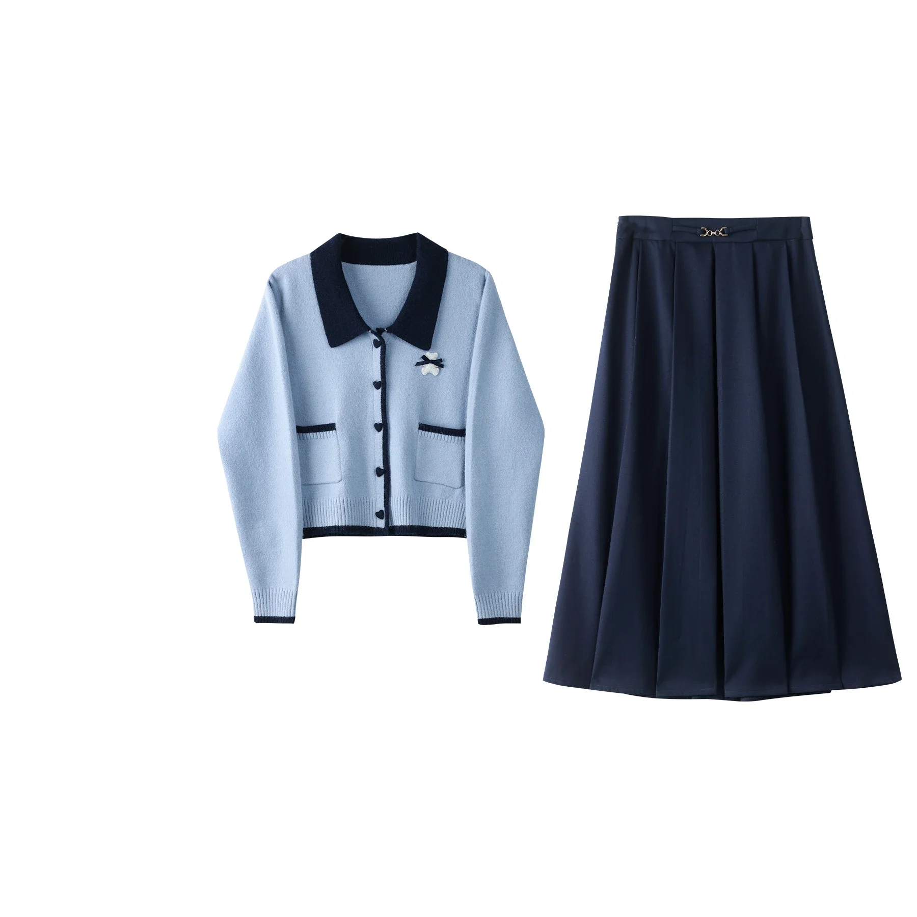 ALXNAN женские кардиганы контрастного цвета 2 в 1 нежное полотенце с воротником-поло