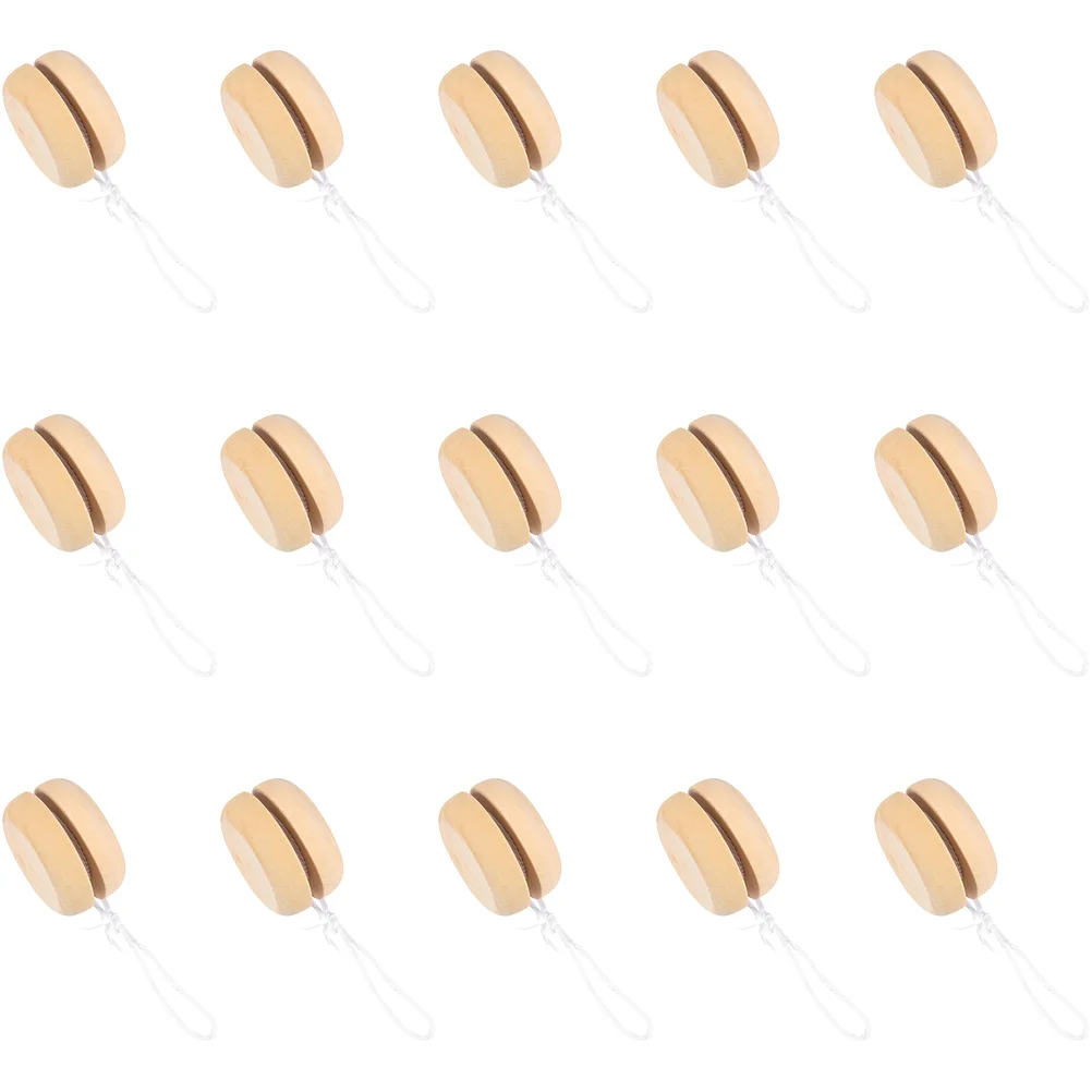 

15pcs Graffiti Plaything Wooden DIY Yo-Yo Balls Children Hand Drawing Toy