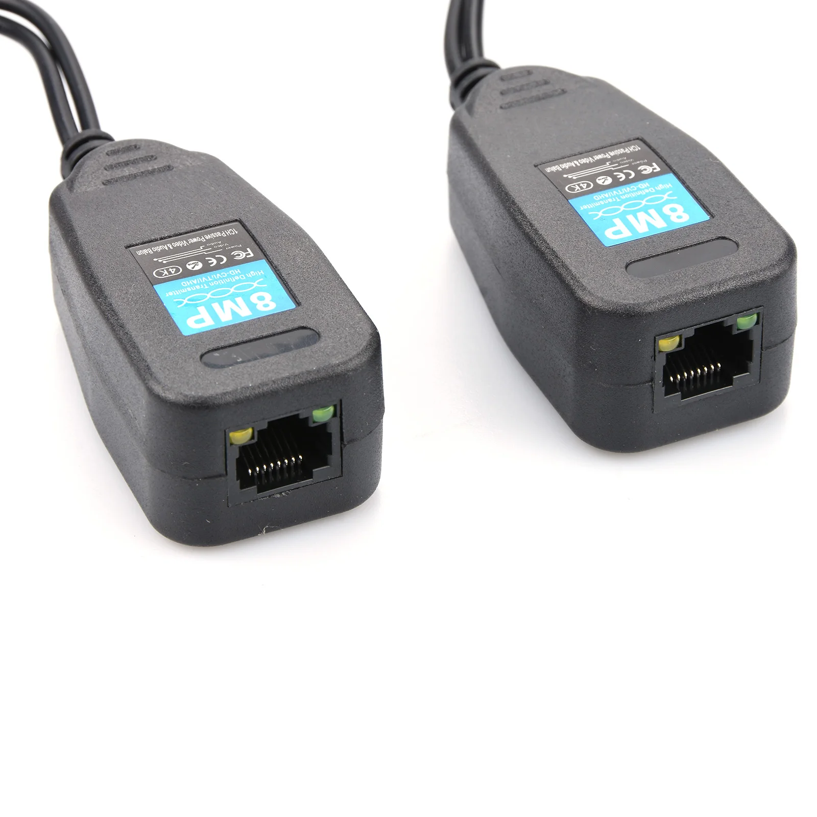 Пара пассивных видеопередатчиков BNC-RJ45 (балунов) UTP Cat5 для камер AHD CVI TVI CVBS, без питания (art.: 3920daf807985) - 3920daf807985