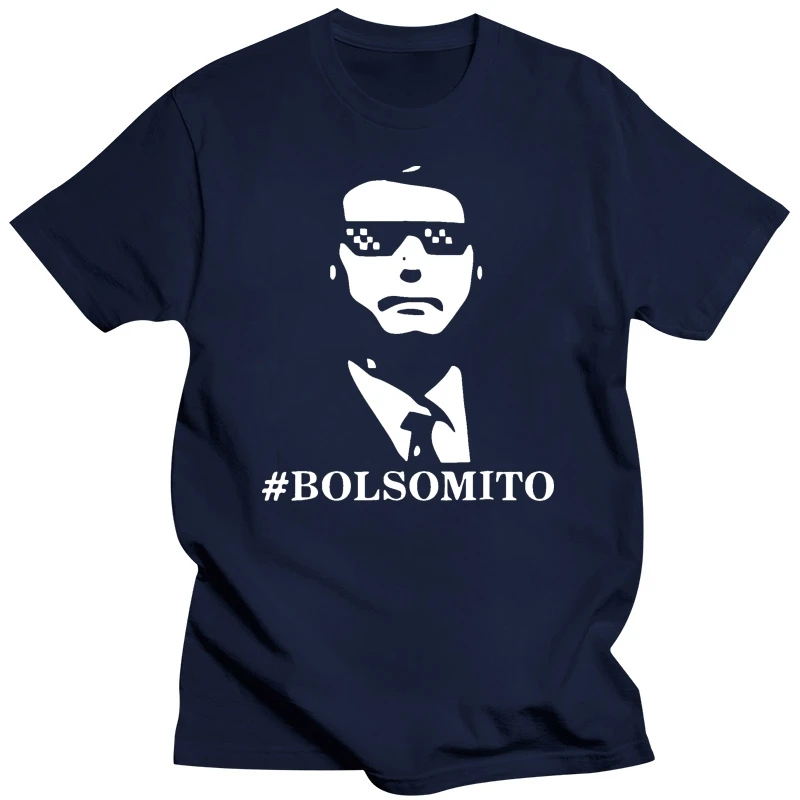 Забавная черная футболка Bolsomito Bolsonaro President 2019 большого размера