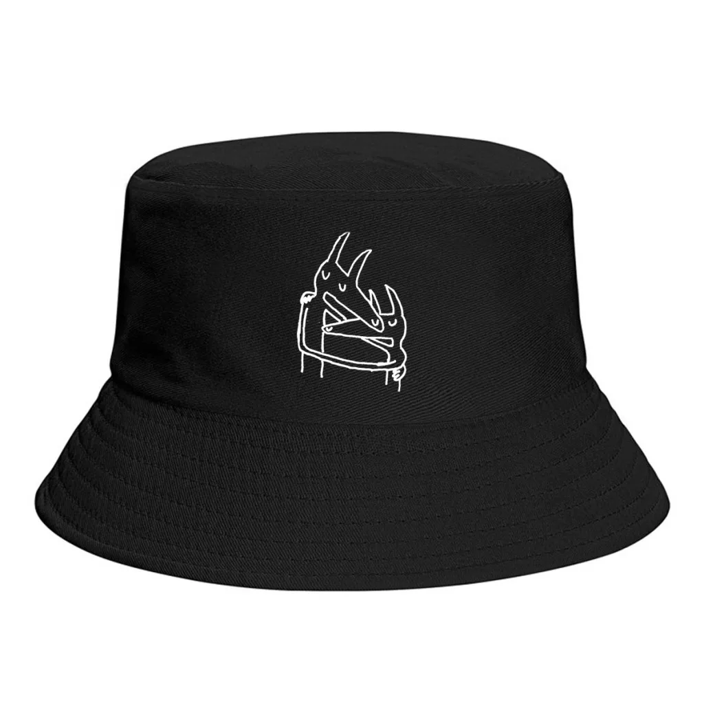 

Dog Twin Fantasy Bucket Hat Polyester Men Teenagers Fisherman Hat Customized Sunshade Journey Caps