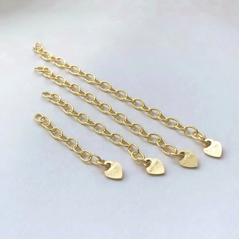 Цепочка-удлинитель 14-каратное золото цепочка-удлинитель кабеля 2/3/4/5 см для