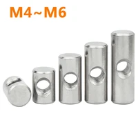 m4 m5 m6 5pcs 304 stainless steel hammer nut one word thread with hole cylindrical positioning pin embedded connection nut
