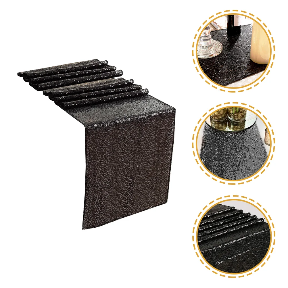 

Table Runner Wedding Cloth Sequin Tablecloth Cover Centerpieces Buffet Party Flag Summer Dinner Glitter Birthday Decorative