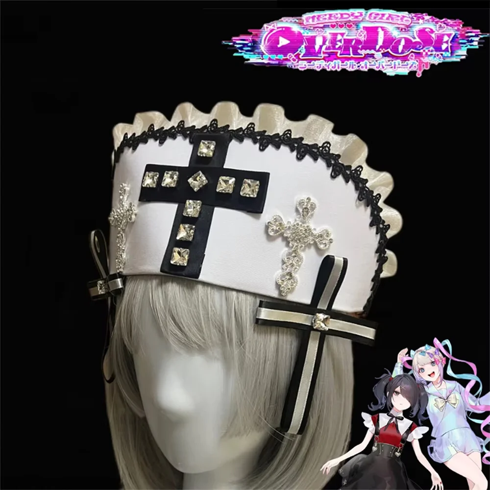 Игра Needy Girl Overdose KAnge шляпа для косплея шляпы медсестры готические головные уборы