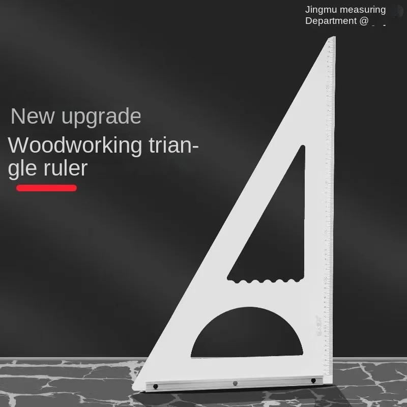 

Woodworking triangle 90° high precision mm square foot accuracy no error 45 degree paint collecting multi-function triangle