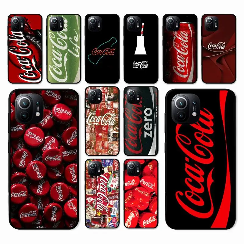 

Fashion Drink Co-ca-co-la Phone Case for Xiaomi mi 5 6 8 9 10 lite pro SE Mix 2s 3 F1 Max2 3 coque