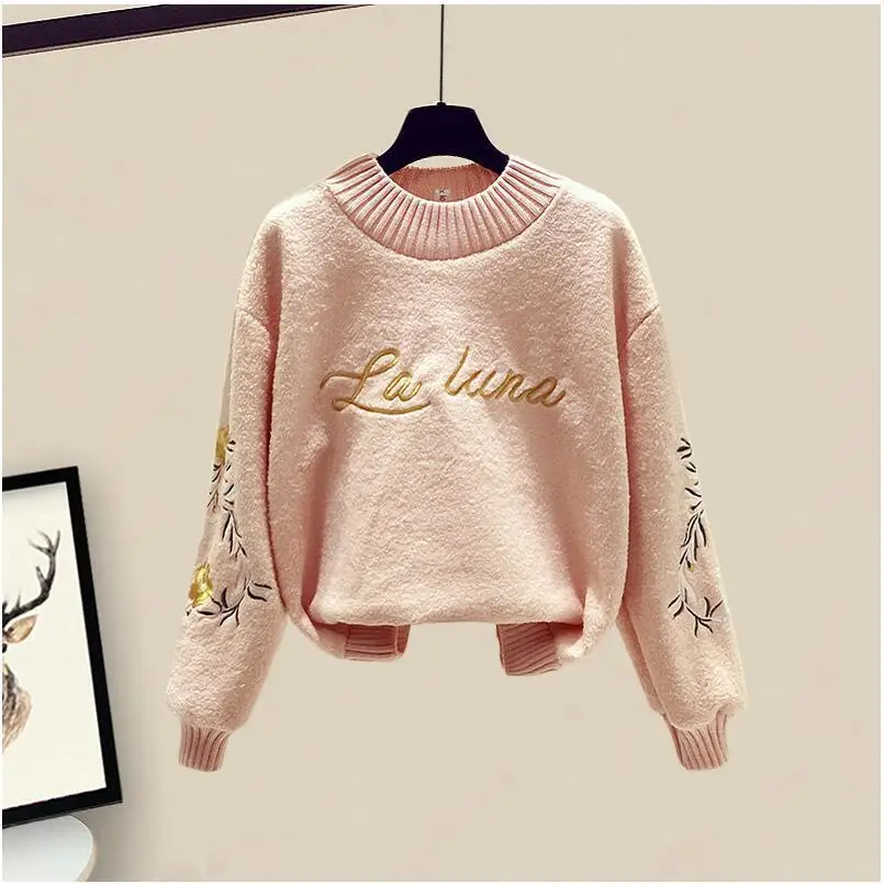 Женская осенне-зимняя модная одежда подходящие комплекты Женский цветочный