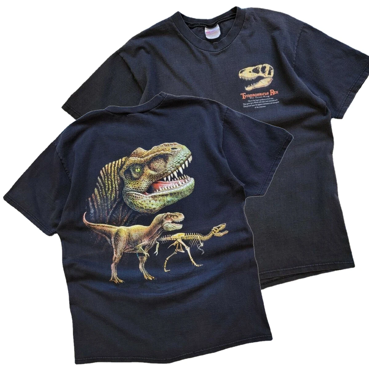 

Vintage 1990s Tyrannosaurus Rex T-Rex Dinosaur T-Shirt 100% Cotton O-Neck Summer Short Sleeve Casual Mens T-shirt Size S-3XL
