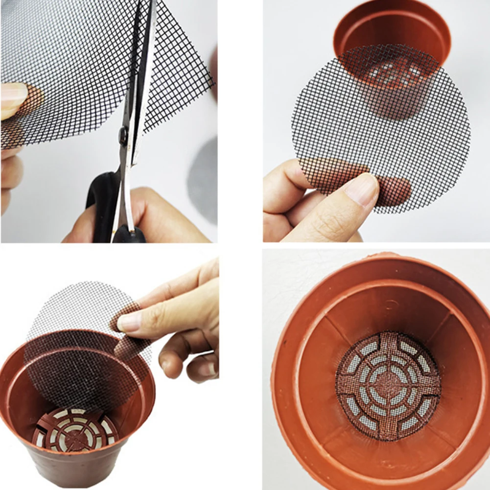 25/50 шт. нижняя часть для цветочного горшка сетчатая подушка бонсай сетчатый
