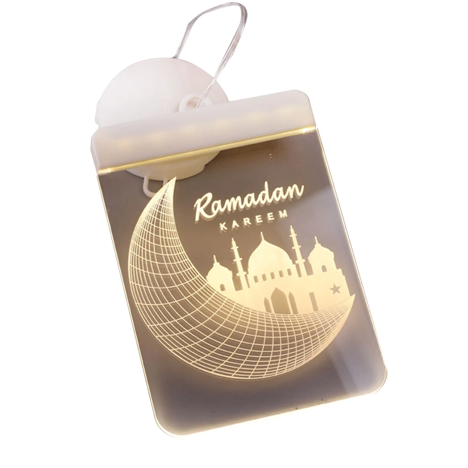 

Led Light Muslim Hanging Lamp Moon Islamic Ramadan Decoration Festival Gift Eid Mubarak Adhesive Star Bedroom Nightlight