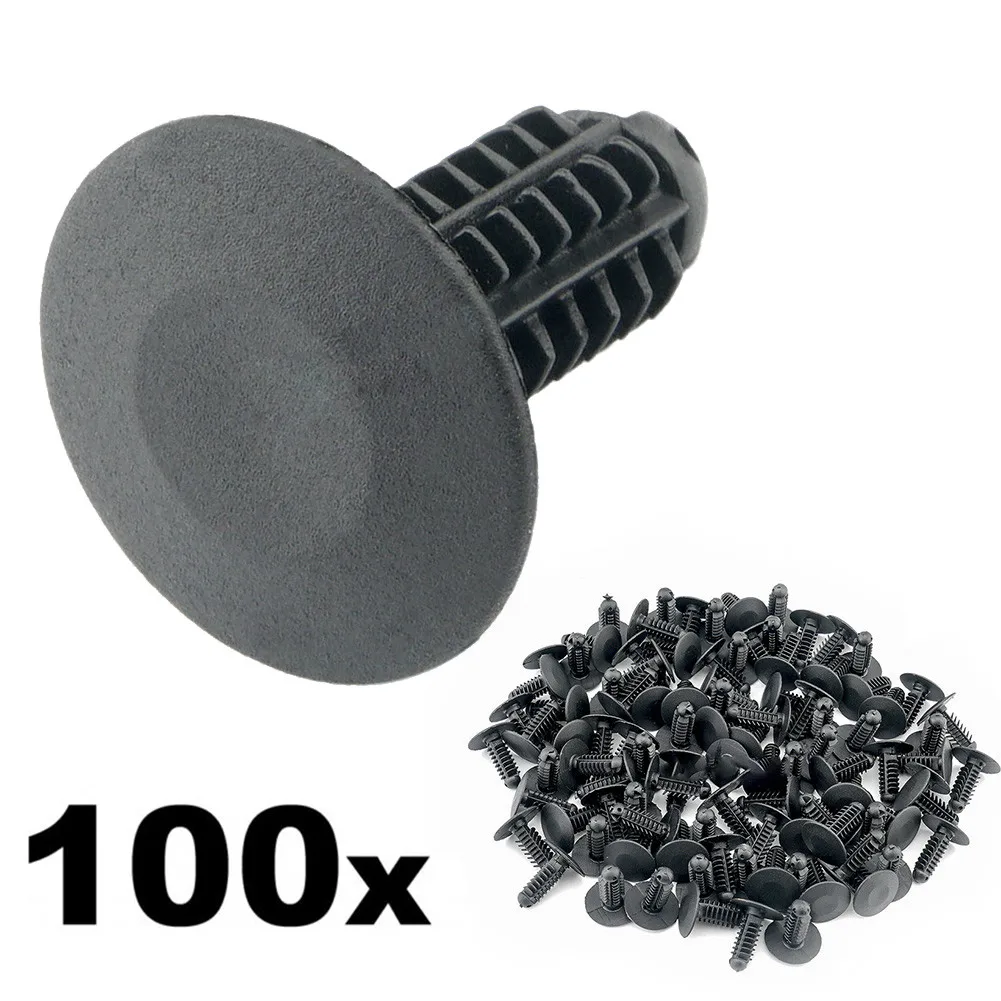 

100pcs Fastener 18mm Head 8mm Hole Accessory Car Clips Fir Tree Plastic