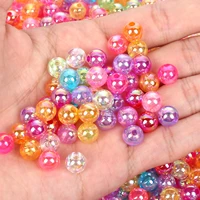50100500pcs 4 12mm acrylic abs beads pearl beads transparent round loose beads for jewelry making diy bracelet accessories